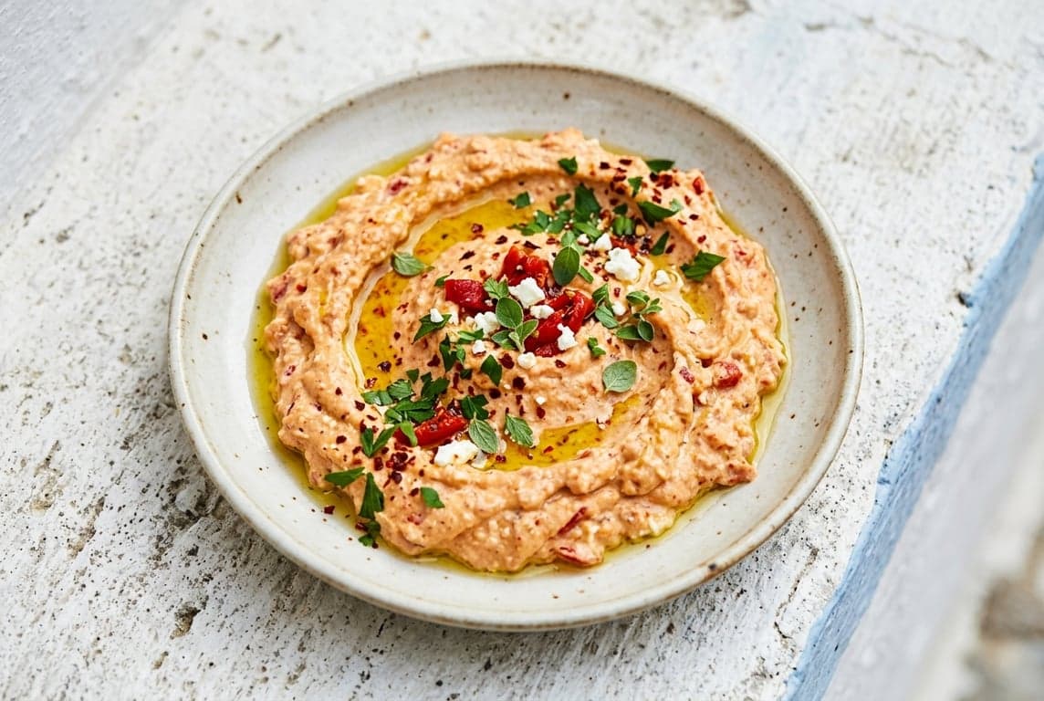 Htipiti - Whipped Red Pepper Feta Dip