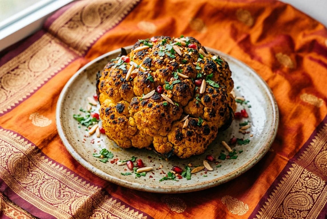 Spiced Whole Roasted Cauliflower
