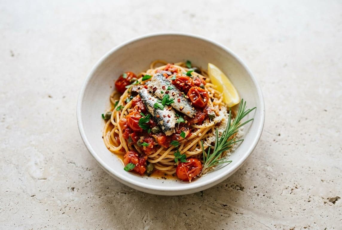 Sardine & Tomato Pasta