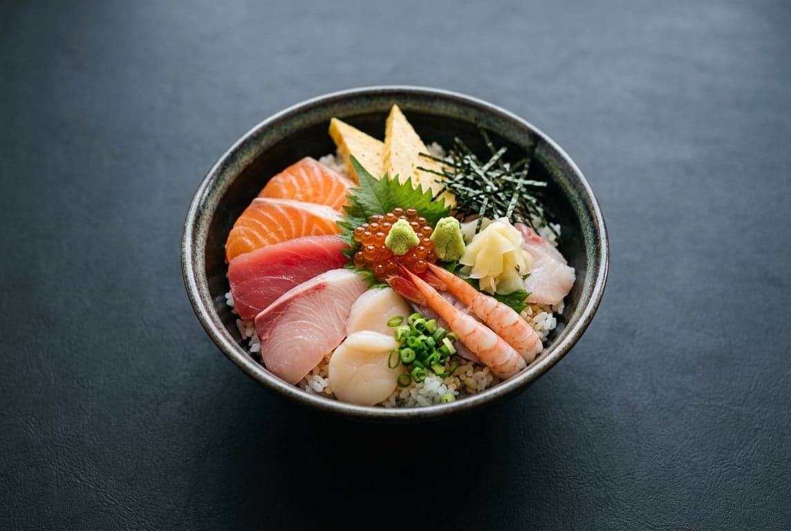 Kaisendon (Seafood Rice Bowl)