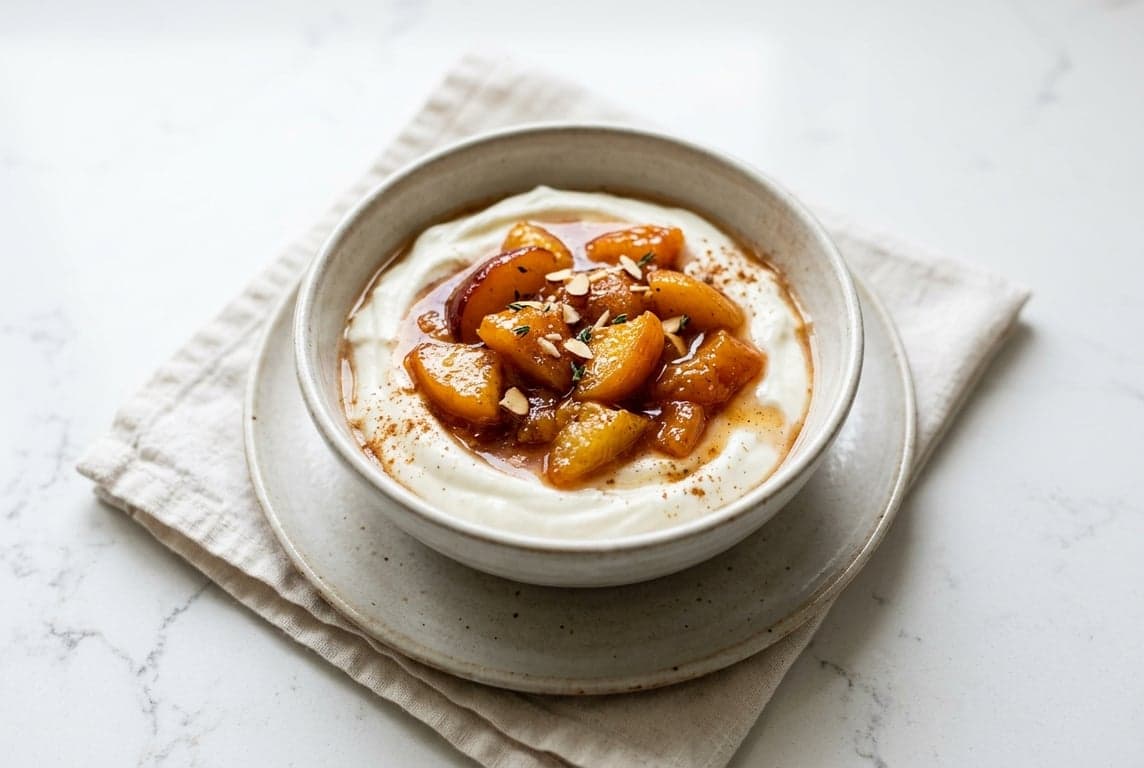 Yogurt with Warm Stone Fruit Compote