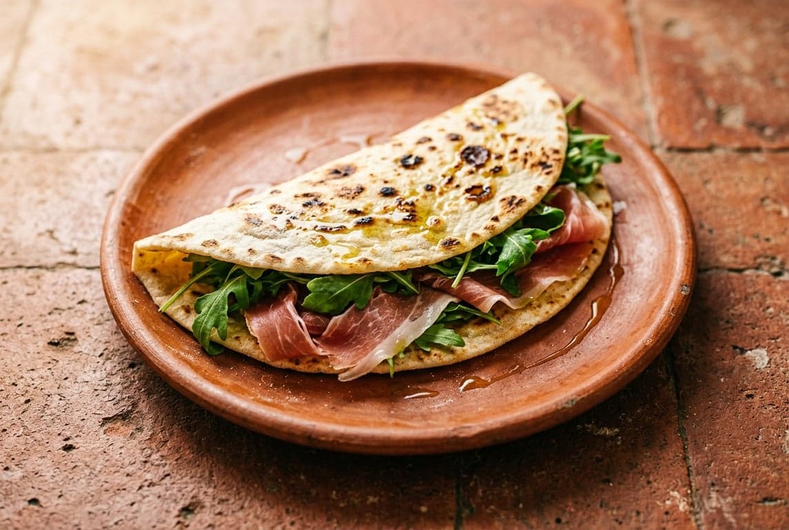 Piadina with Rocket & Prosciutto