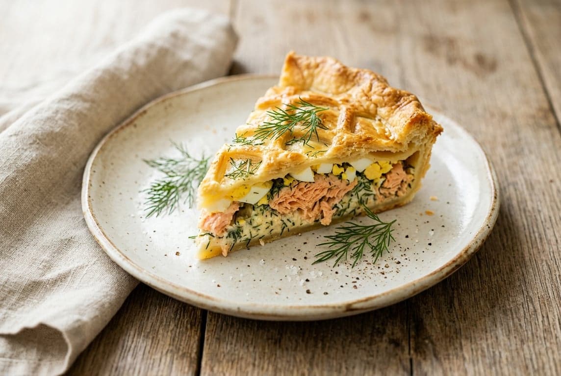 Lohipiirakka (Finnish Salmon Pie)