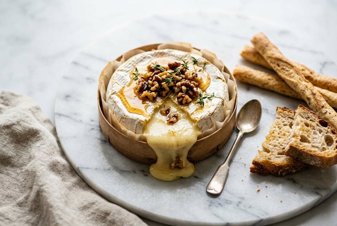 Baked Camembert with Honey & Walnuts