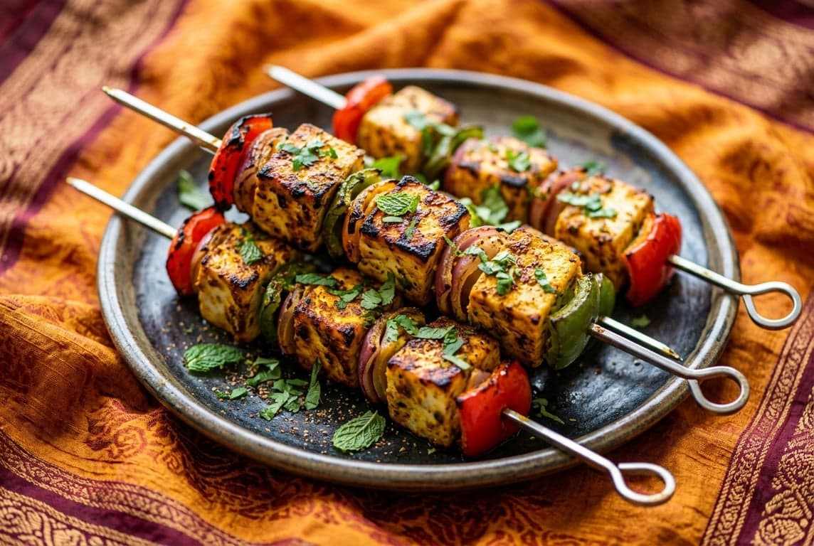 Paneer Tikka Skewers
