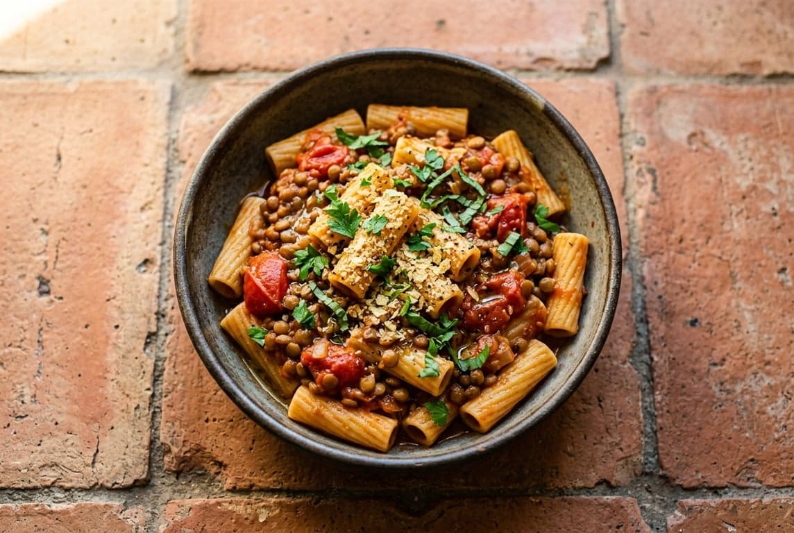 Lentil & Tomato Pasta