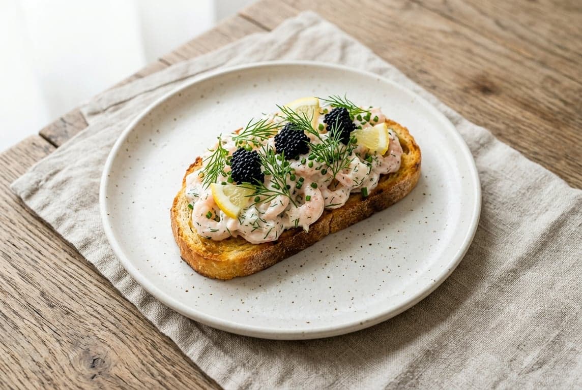 Toast Skagen (Swedish Shrimp Toast)