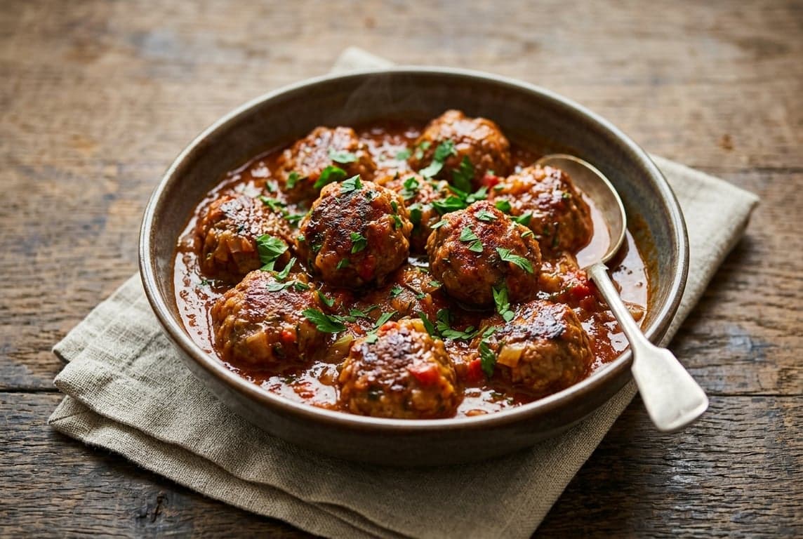 Albóndigas in Tomato Sauce
