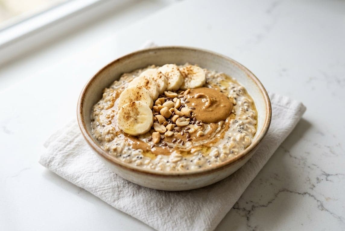 Overnight Oats with Peanut Butter & Banana