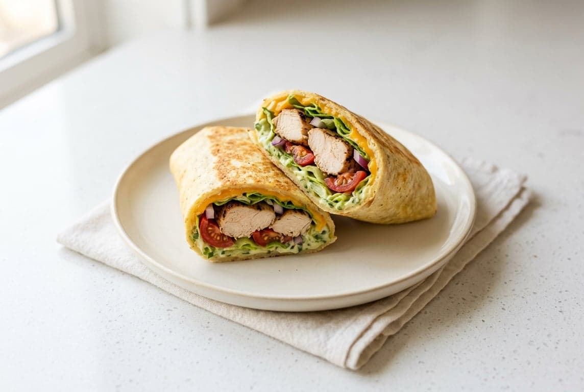 Chicken & Cheese Fathead Wrap