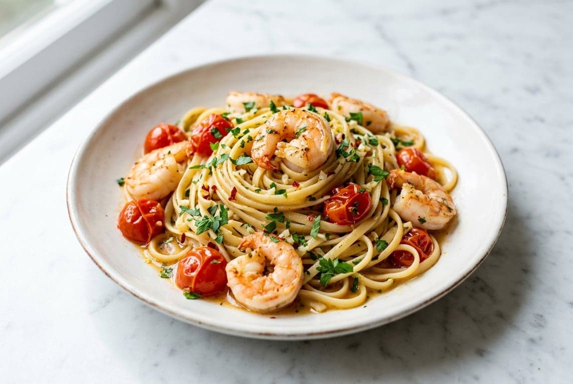Prawn Linguine