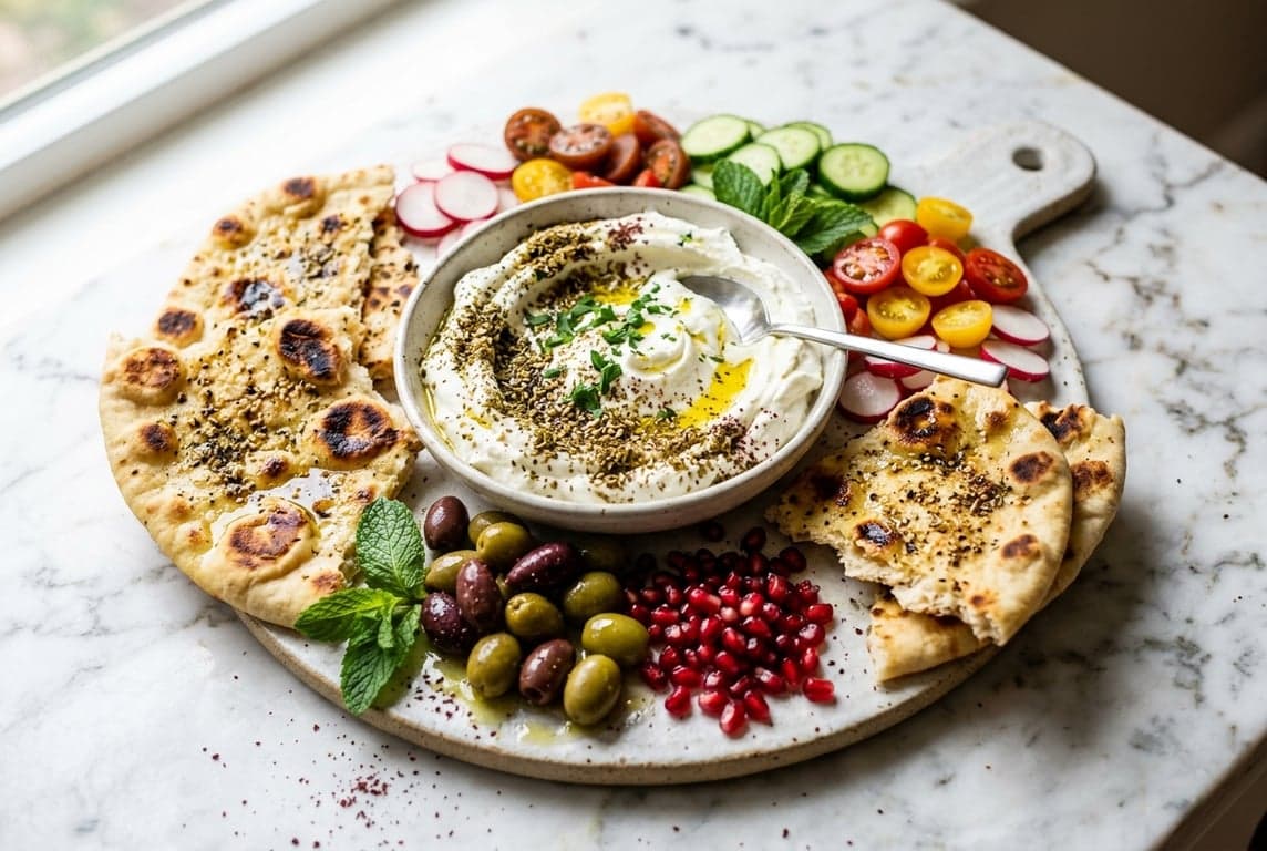 Labneh & Flatbread Board