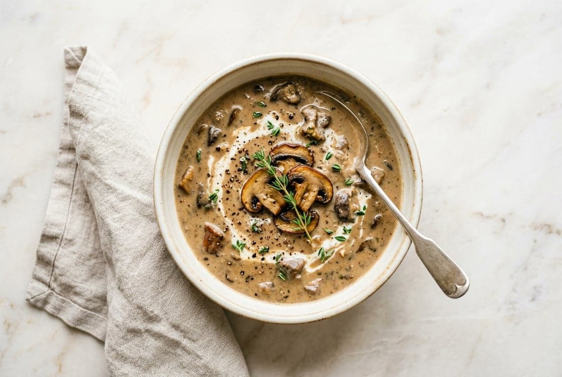 Mushroom & Thyme Soup