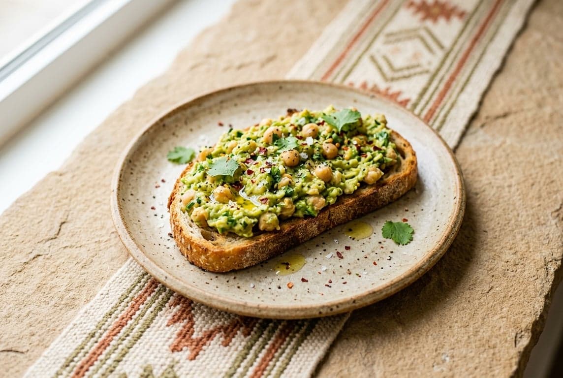 Smashed Chickpea & Avocado Toast