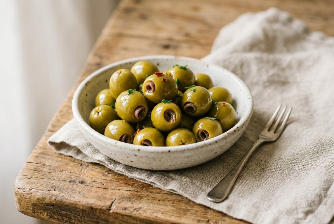 Anchovy-Stuffed Olives