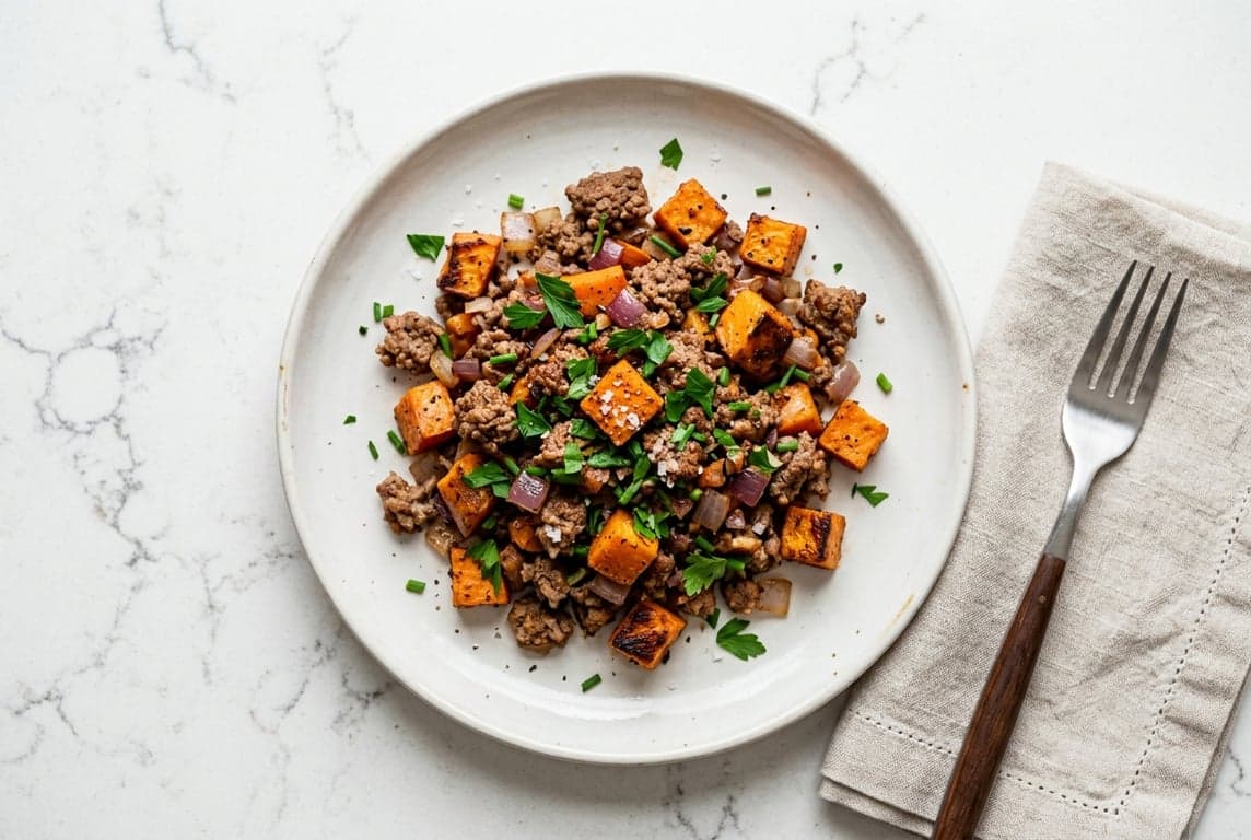 Beef & Sweet Potato Hash