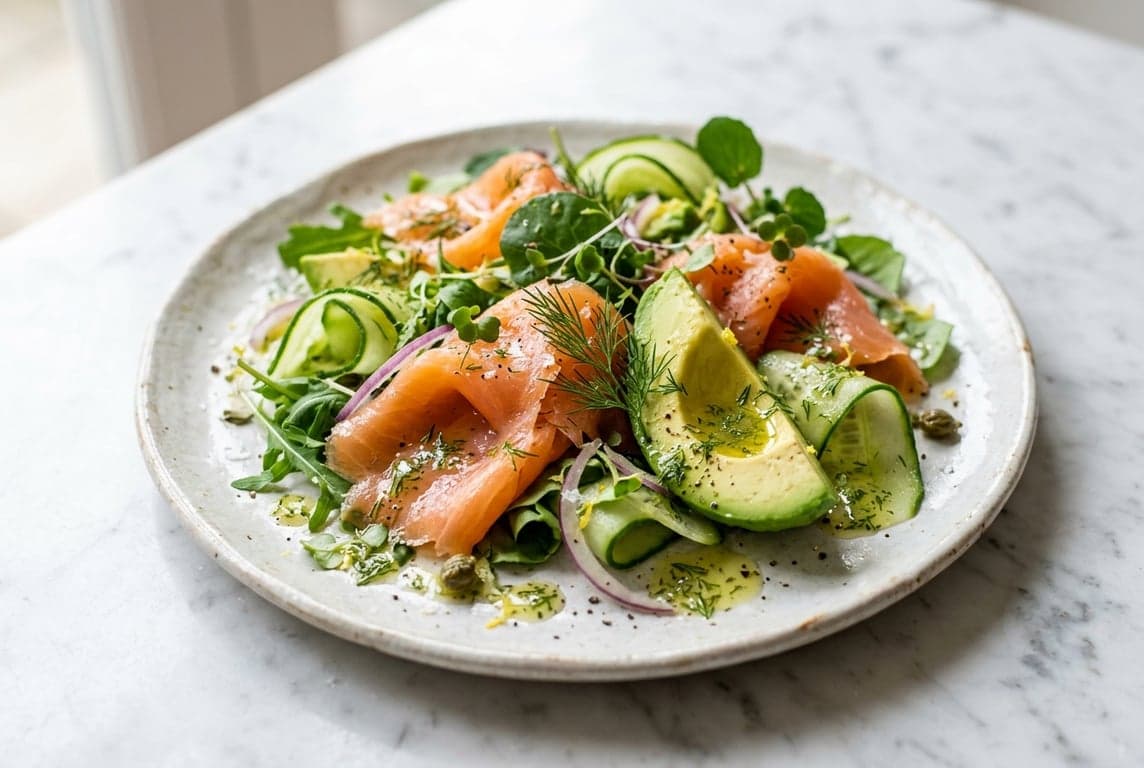 Smoked Salmon & Avocado Salad