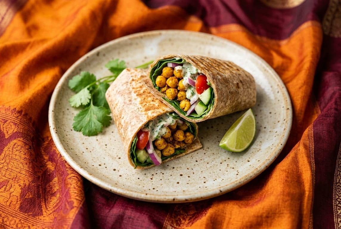 Spiced Chickpea Wrap