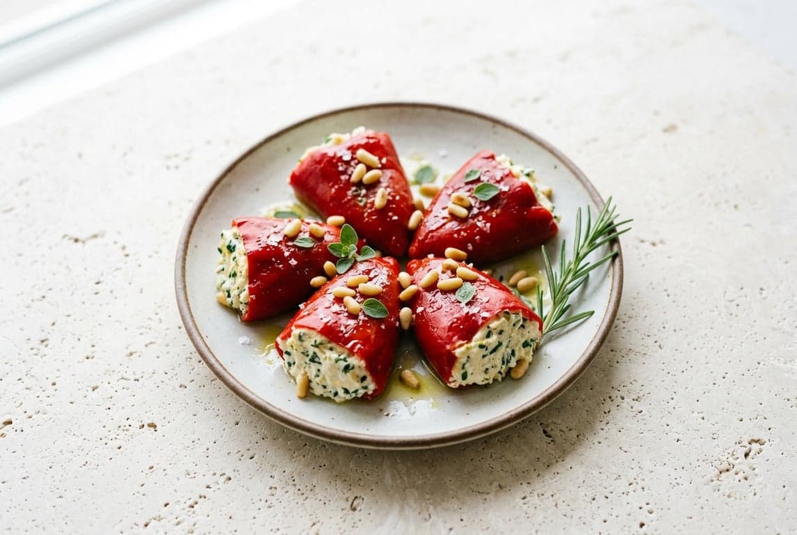 Stuffed Piquillo Peppers with Goat Cheese